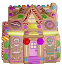 Gingerbread House Plaster Statue