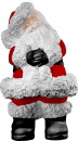 Santa with Hands on Belly Plaster Statue