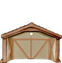 Manger for Nativity Set Plaster Statue