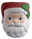 Santa Container Plaster Statue