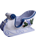 Fancy Sleigh Plaster Statue