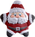 Smile Star Santa Plaster Plaque