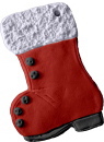 Santas Boot Plaster Plaque