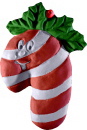 Smily Candy Cane Plaster Plaque