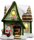 Village Santas Workshop Plaster Lightup Building