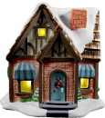 Village House Chalet Plaster Lightup Building