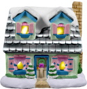 Village House Cottage Plaster Lightup Building