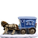 Village Ice Wagon Plaster Statue