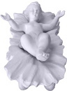 Baby Jesus in Crib Two piece XL Statue