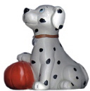 Dalmatian with Basketball Plaster Pencil Holder