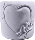 I Love You Plaster Pencil Holder