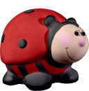 Round Ladybug Plaster Pencil Holder