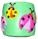 Ladybug Plaster Pencil Holder