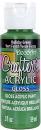 Crafters Acrylic Gloss Paint Holiday Green DecoArt