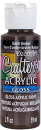 Crafters Acrylic Gloss Paint Burnt Umber DecoArt