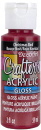 Crafters Acrylic Gloss Paint Christmas Red DecoArt