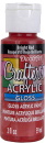 Crafters Acrylic Gloss Paint Bright Red DecoArt