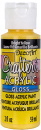 Crafters Acrylic Gloss Paint Bright Yellow DecoArt