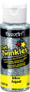 Craft Twinkles Glitter Paint Silver 2 oz DecoArt