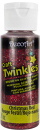 Craft Twinkles Glitter Paint Christmas Red 2 oz DecoArt