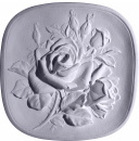 Rose Flower Plaster Plaque
