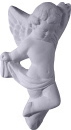 Cherub with Drape a Plaster Plaque