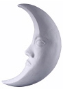 Crescent Moon Large Plaster Plaque