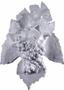 Grape Cluster with Leaves Plaster Plaque