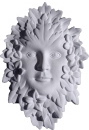 Leaf Girl Plaster Plaque
