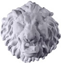 Lion Face Plaster Plaque Medium