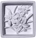 Lillies Shadow Box Plaster Plaque