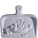 Dust Pan with Veggies A Plaster Plaque