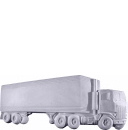 18 Wheeler Plaster Plaque