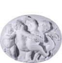 Cupids Dancing Wall Plaster Plaque
