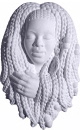 Rastafarian Girl Plaster Plaque