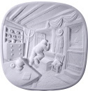 Sailor in Window Plate Plaster Plaque