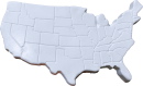 United States Map Plaque