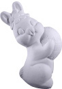 Bunny with Big Egg Plaster Statue