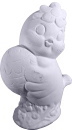 Chick Holding Egg Plaster Statue