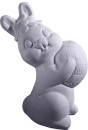 Bunny with Egg Plaster Plaque