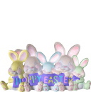 Hoppy Easter Plaster Statue