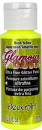 Glamour Dust Glitter Paint Neon Yellow  DecoArt