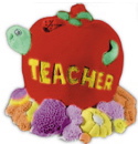 Teachers Apple Plaster Statue
