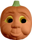 Pumpkin Mom Plaster Statue