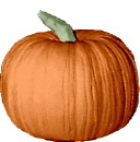 Straw Pumpkin Medium Plaster Statue