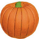 Straw Pumpkin Small Plaster Statue