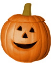 Two Piece Jack O Lantern Plaster Lightup Statue