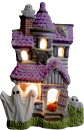 Haunted House Medium Plaster Lightup Statue 