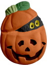 Someone peeking out of pumpkin Plaster Plaque