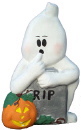 Ghost on Tombstone Plaster Statue